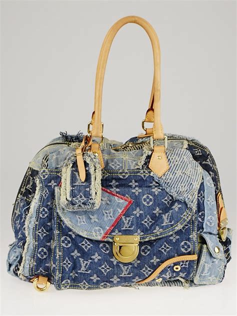 louis vuitton patchwork denim bowly handbag|Louis Vuitton Monogram patchwork denim bowly .